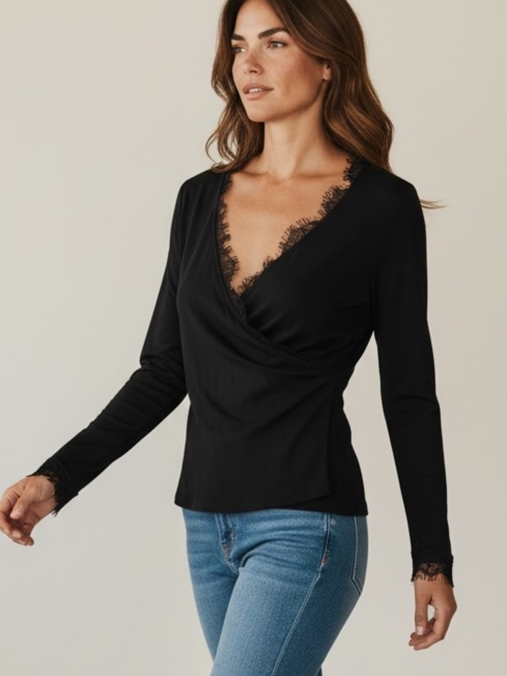 Commense rayon wrap blouse